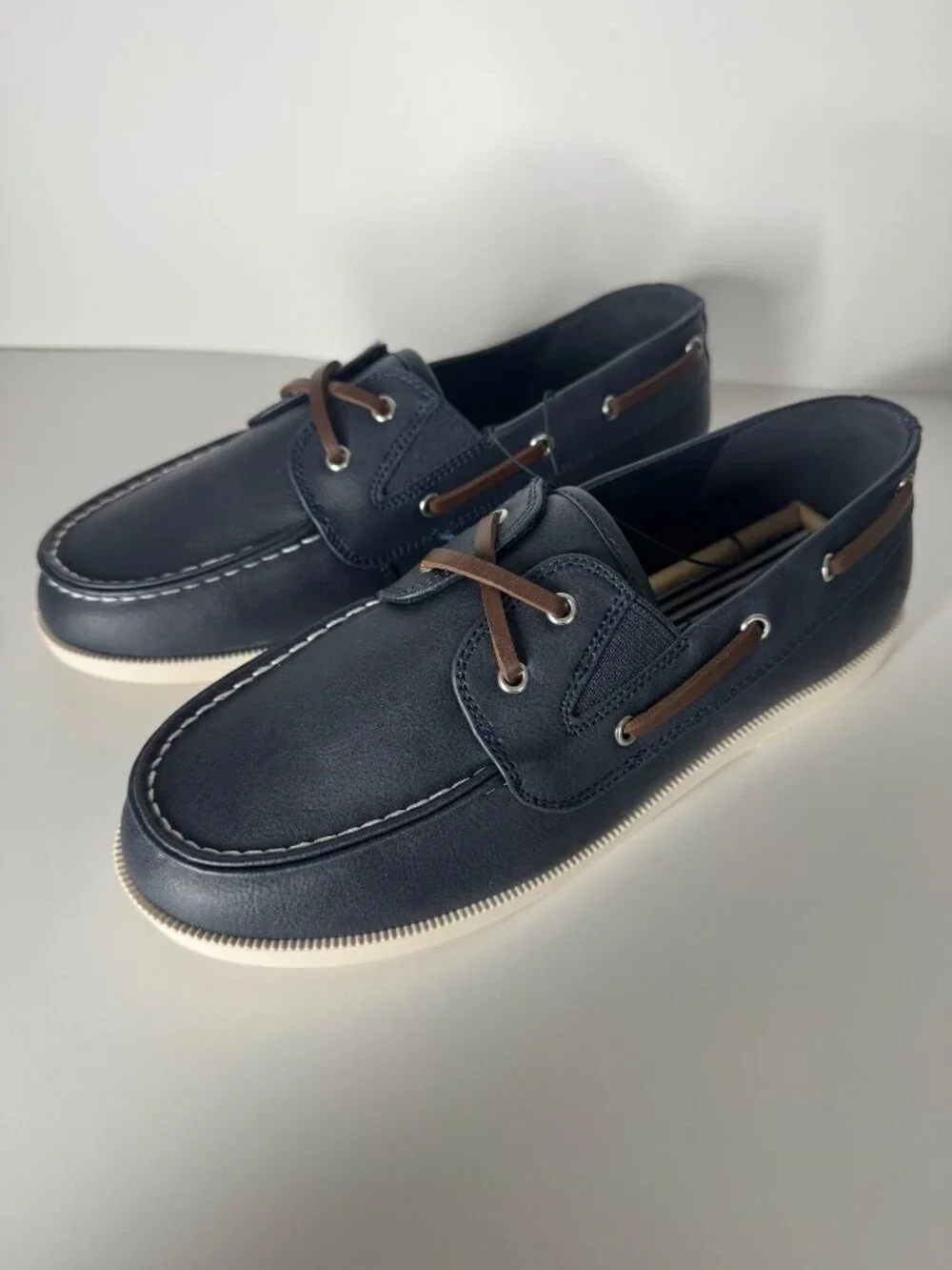 J. Crew Kids' Navy Boat Shoes Size 4 New